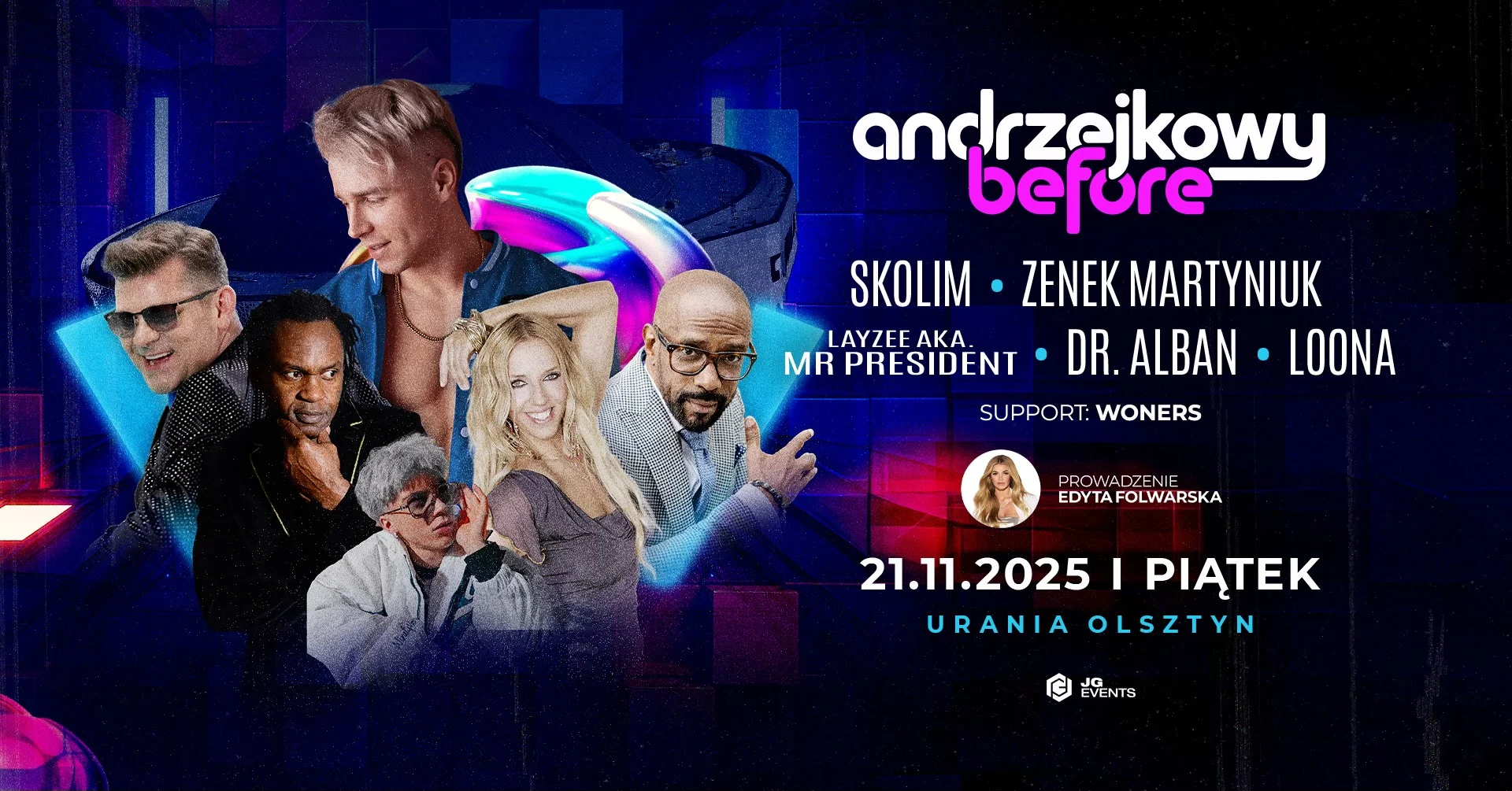 Andrzejkowy Before | Urania Olsztyn 2025 - Sprawdź kto wystąpi Andrzejki