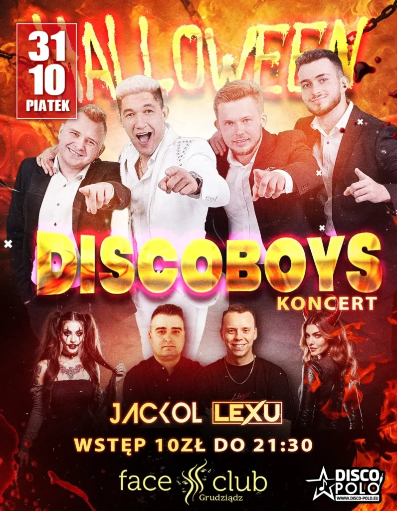 Halloween w klubie Face Club w Grudziądzu i koncert DiscoBoys face club | Disco-Polo.eu