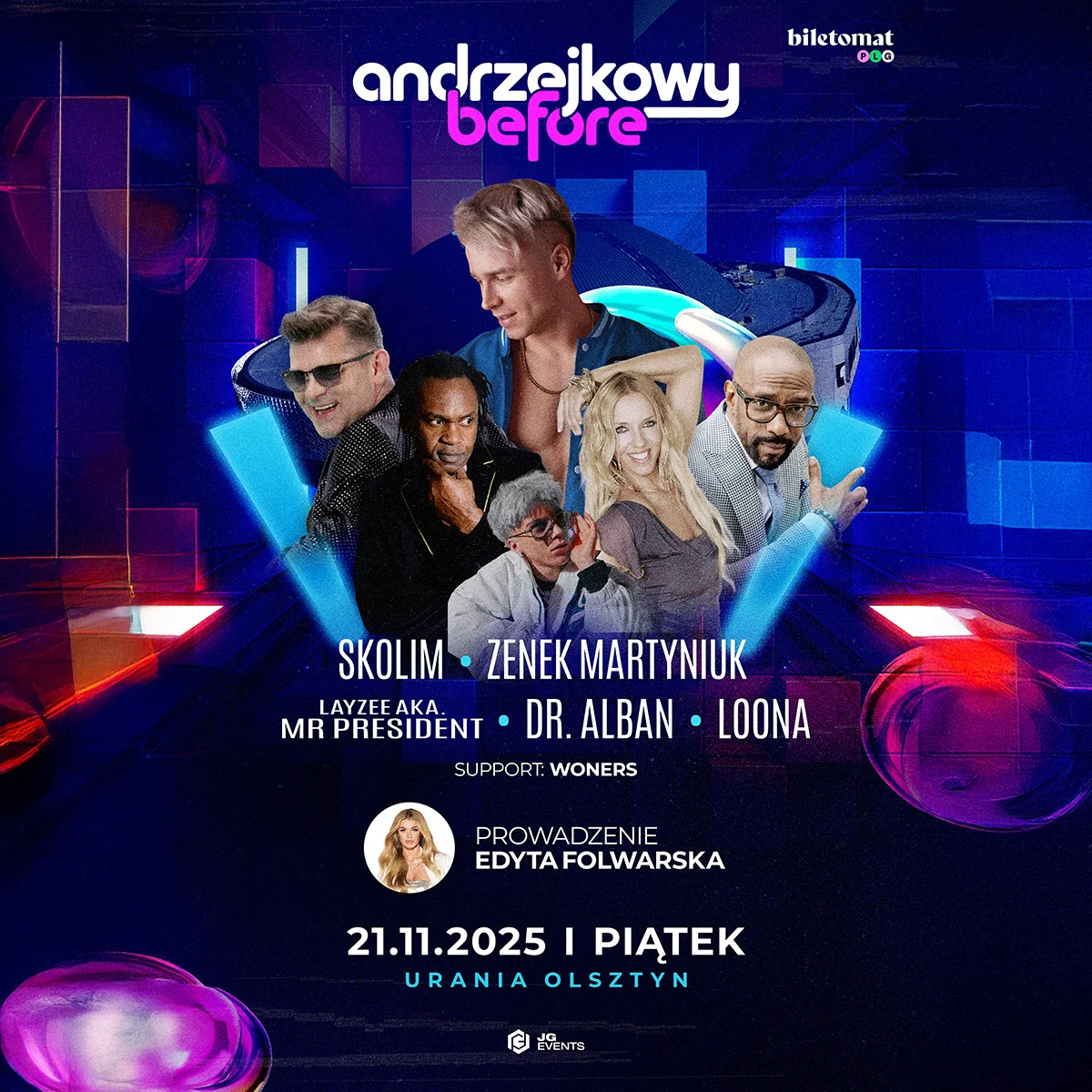 Andrzejkowy Before | Urania Olsztyn 2025 - Sprawdź kto wystąpi olsztyn | Disco-Polo.eu