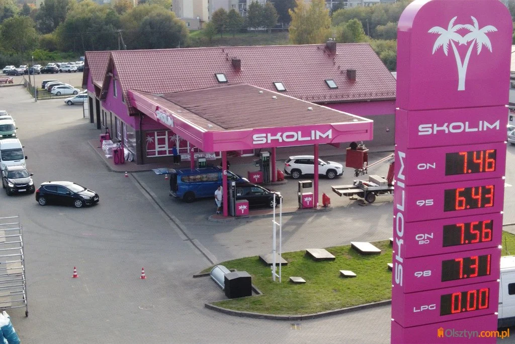 Nowa stacja Skolima w Olecku przyciąga tłumy cenami za paliwo